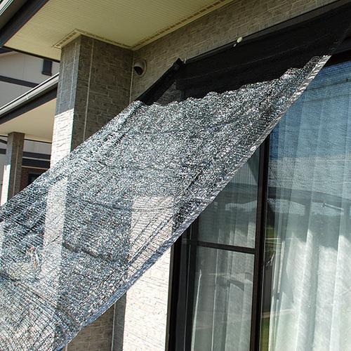 遮光ネット ハトメ付 3m×4m 遮光率65% ベランダ 日よけ シェード 窓 