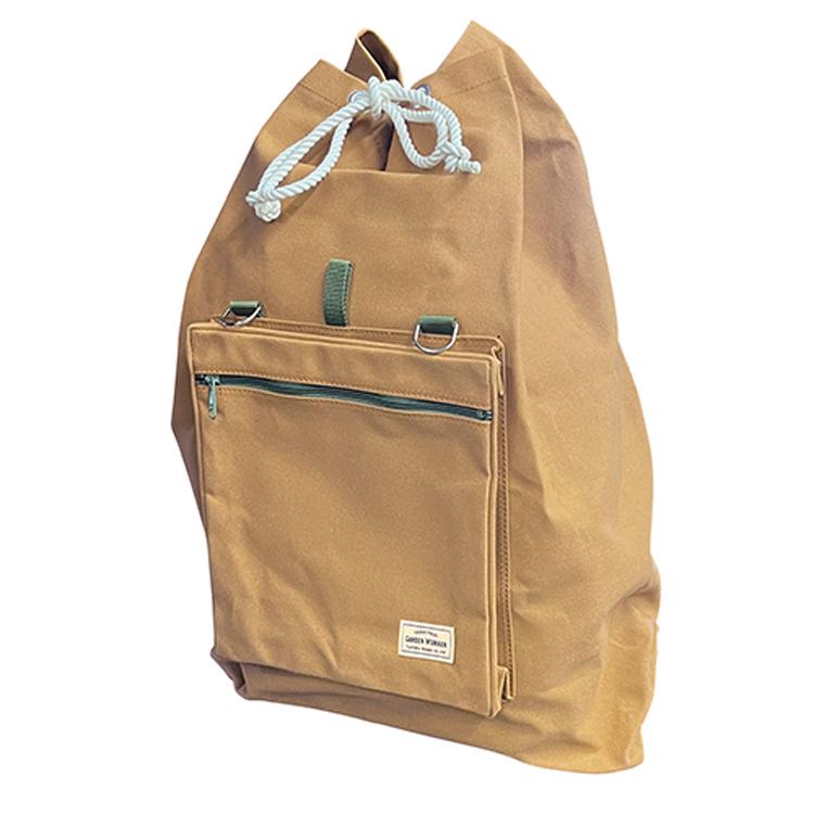 収穫バッグ リュック型 容量20L 耐荷重20L 防水生地 キャンバス 日本製 