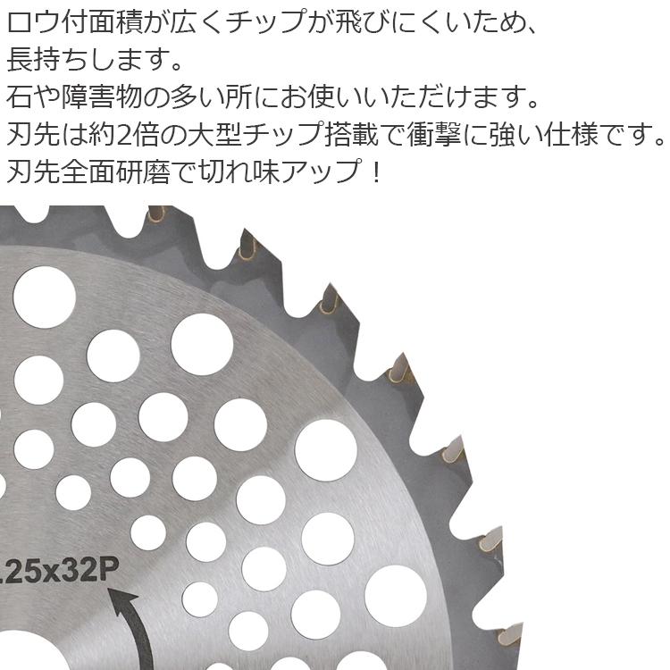 セフティ-3 刈払機用 チップソー 長持ち 草刈り 230mm×32P 刈払機