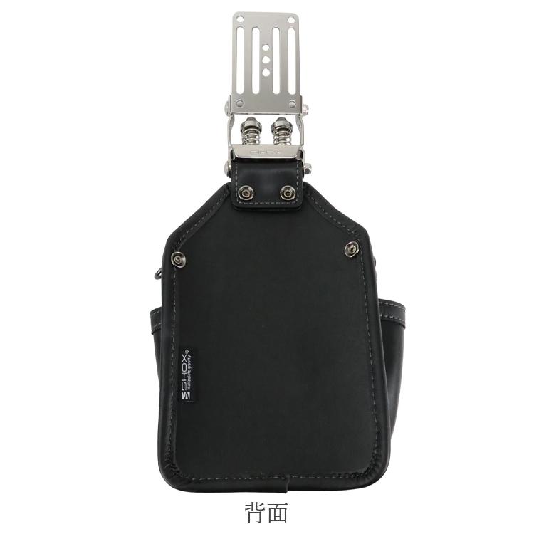 SHOX 腰袋 小型腰袋 2段 M 工具 ホルダー 工具差し 本革 レザー