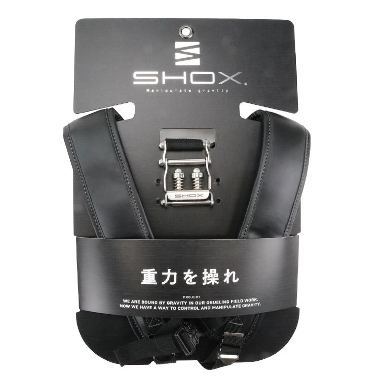 SHOX サポートベルト用 サスペンダー 本革 レザー ステンレス 腰袋