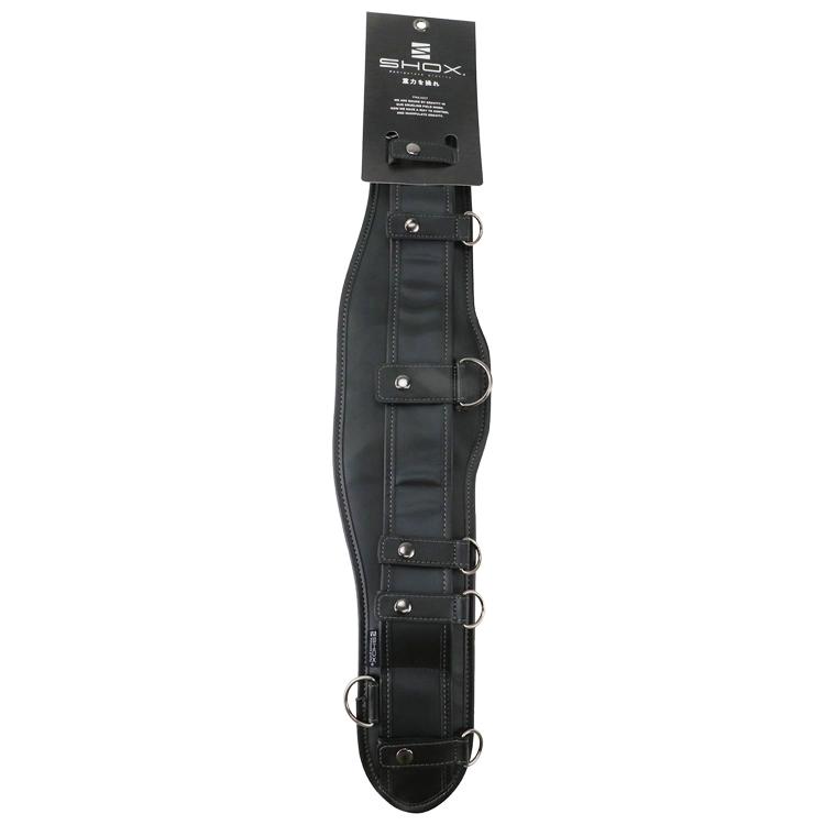 SHOX サポートベルト サスペンダー用 80cm 本革 レザー クッション付き
