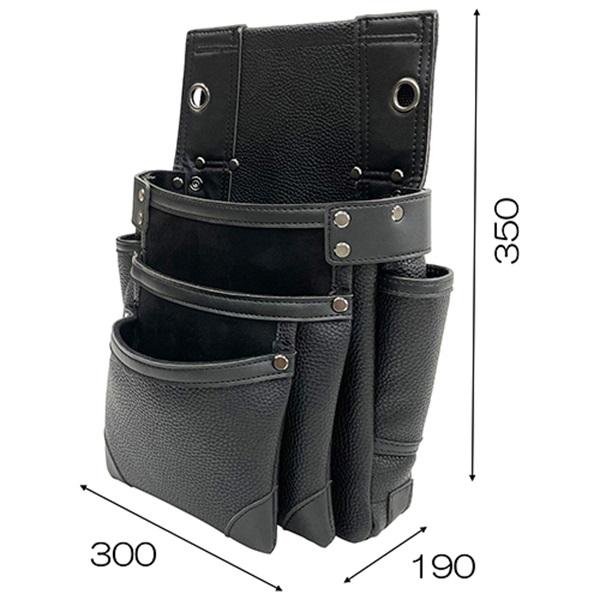 SK11 釘袋 腰袋 3段 工具差し SSL-NB-12 電工袋 ツールケース 小物入れ