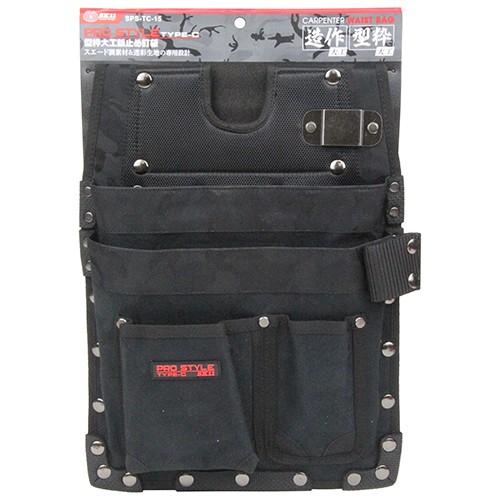 Sk11 腰袋 鋲止め釘袋 Sps Tc 15 黒迷彩柄 工具差し 大工道具 Fujiwara S S Net 通販 Yahoo ショッピング