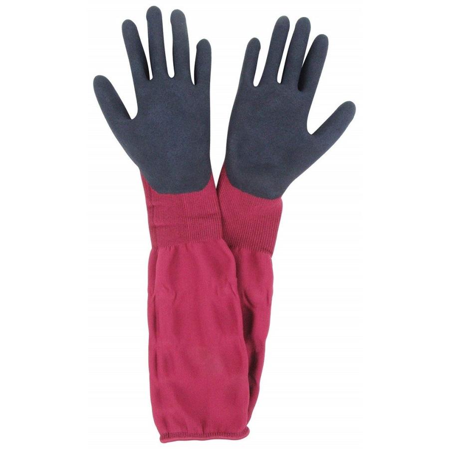 セフティー3 園芸用手袋 ガーデニング手袋 ピンク ロングタイプ