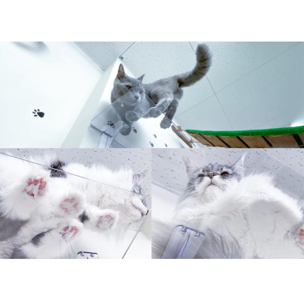 キャットステップ キャットウォーク 22×40cm 1セット 透明 クリア 猫用