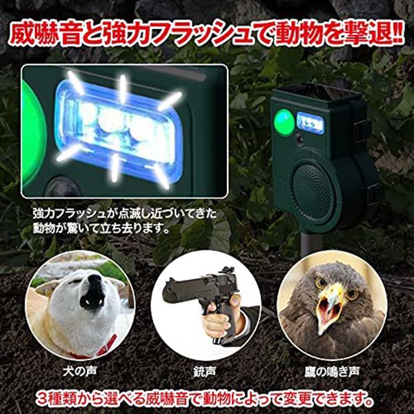 動物撃退器 センサー式 アニマルブロック 猫よけ 野良猫 カラス対策