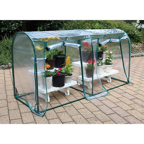 小型ビニールハウス 家庭用 簡易室温 組立式 グリーンキーパー ドーム