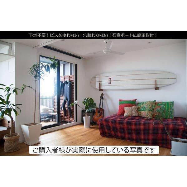 サーフボードラック　壁美人 サーフボードラック 壁掛け 収納 無塗装 壁美人 耐荷重12kg 石膏