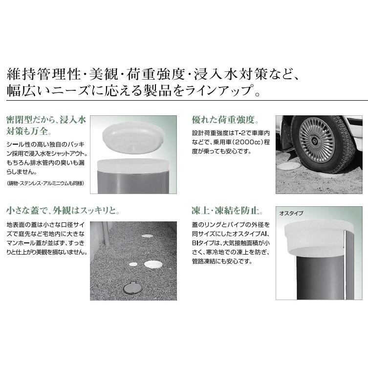 前澤 耐圧 汚水枡蓋 耐荷重T-2 50 65 75 100 150 CY-AI おすい桝 蓋