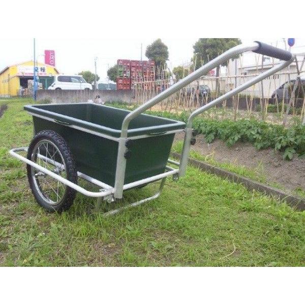 アルミリヤカー 軽便アルミリヤカー ノーパンクタイヤ付 バケット容量