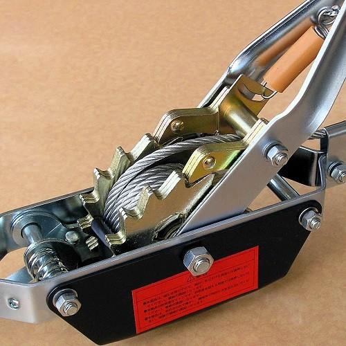 WP 手動ウインチ ダブルギアタイプ BQ2000B 2000kg ハンドウインチ