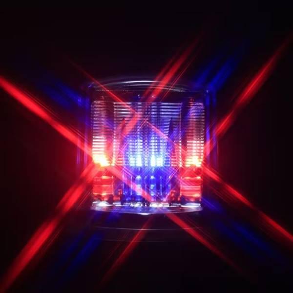 防獣ライト 赤色 青色 LED ソーラー式撃退ライト SR-01C