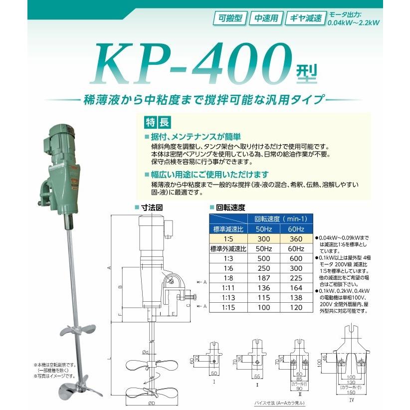 阪和化工機 かくはん機 小型攪拌機 撹拌機 Kp 4040a 100v 万力取付 可搬型 Hanwa Kp4040a S S Net 通販 Yahoo ショッピング