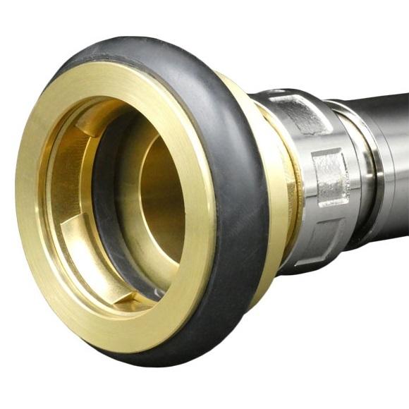 散水ノズル　消防用ホース用　真鍮製　アンティーク品 報商製作所 自在散水ノズル NF-06 50A 50mm 町野式 消防ホース 散水