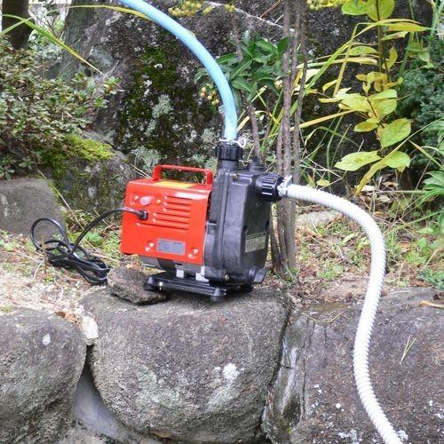 寺田 給水ポンプ 排水ホース10m付 HP-50 循環ポンプ 小型 散水機 排水ポンプ 家庭用_3