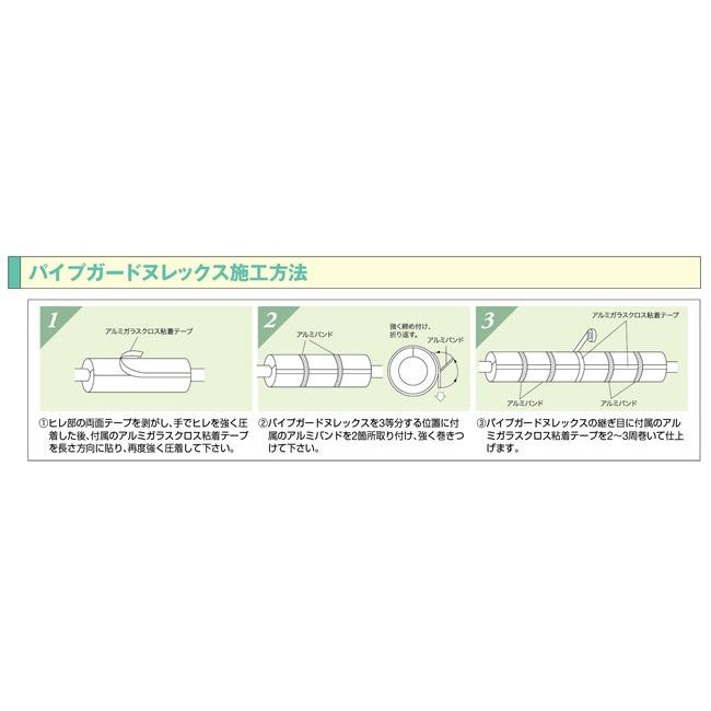 イノアック 配管保温材 直管 パイプガードヌレックス PGN-25 内径34mm長さ1m GP25A VP25断熱材 保温筒 鋼管 塩ビ管 結露・凍結防止｜ssnet｜03