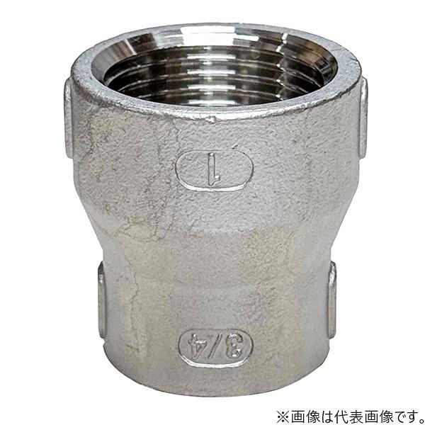 KSG ステンレス製 配管接手 異径ソケット 80A×65A/80A×50A ステンレス管 ねじ込み式管継手 径違い 異径ジョイント 段落とし インチアップ 配管部材 |  | 01