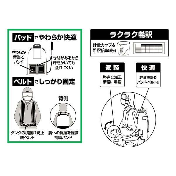 工進 噴霧器 15L 背負式 手動 蓄圧式 RW-15 噴霧機 ダイヤフラム