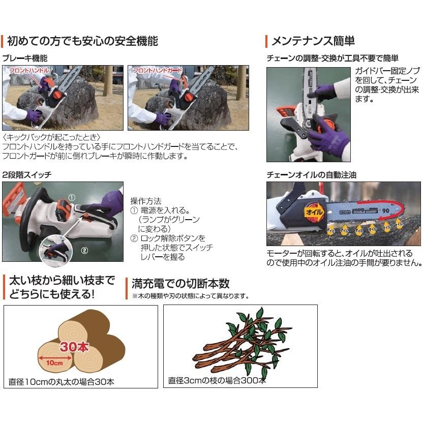 工進 チェーンソー 充電式 チェンソー SCS-18RN バッテリー/充電 工進 チェーンソー 充電式 チェンソー SCS-18RN バッテリー/充電