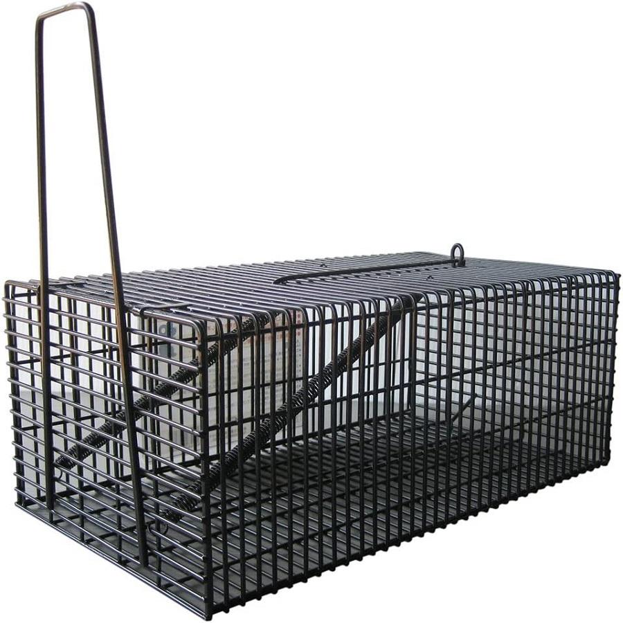 コンパル ネズミ捕り カゴ ネズミ捕り器 角型 ブラック塗装