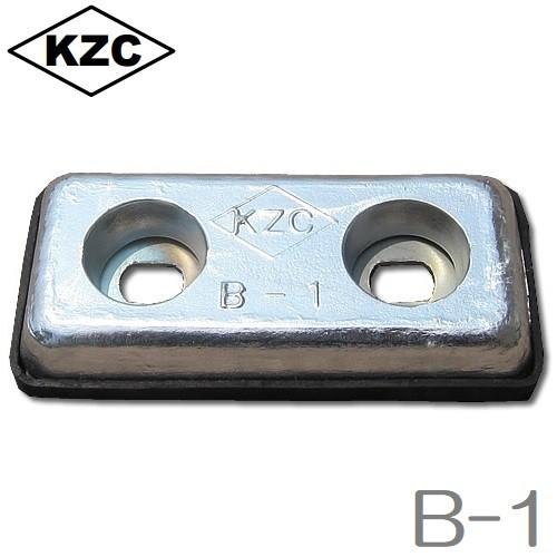 KZC 亜鉛板 船  B-1 20×70×150mm 12枚セット 防蝕亜鉛外板用/亜鉛合金陽極 船舶備品 クルーザー 船具 ヨット 船舶部品｜ssnet