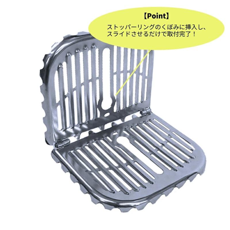 ライレイ 塩ビ製 改修ドレン ストレーナー付き Φ50 Φ65 Φ75 Φ100 ヨコ