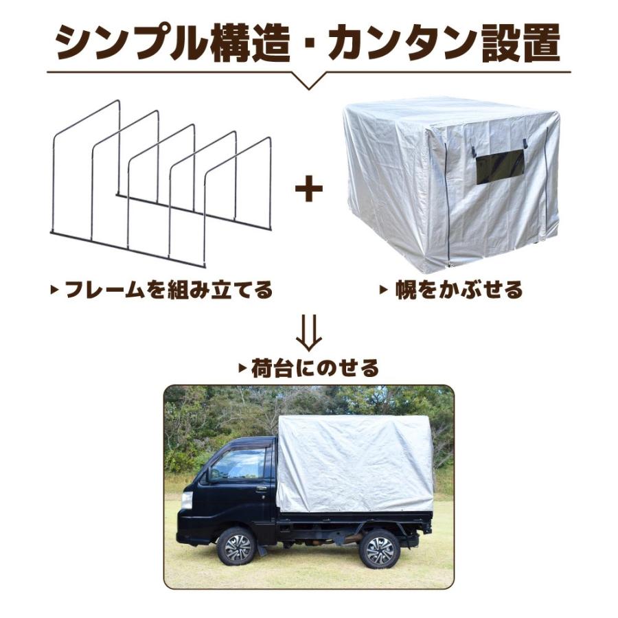 メタル 軽トラ幌セット 軽トラ 荷台 幌セット 軽トラック幌セット