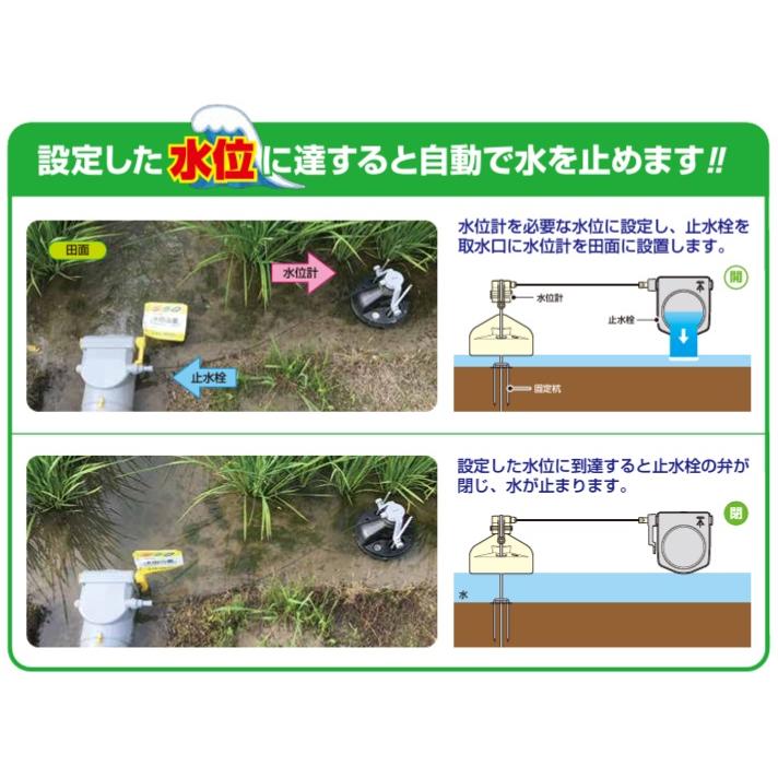 未来工業 水田用 水口栓 自動停止 止水栓 水田当番 100A 給水口 未来工業 水田用 水口栓 自動停止 止水栓 水田当番 100A 給水口