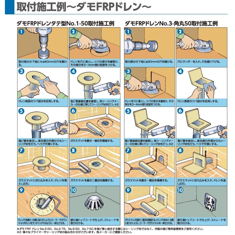 山装 FRPドレン タテ型 ダモFRPドレン No.1-50 目皿型ストレーナ 山装 FRPドレン タテ型 ダモFRPドレン No.1-50 目皿型ストレーナ
