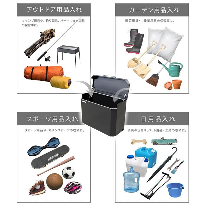 ゴミステーション ゴミストッカー おしゃれ 200L 集合住宅 ダストボックス ゴミ置き場 屋外収納庫 ストッカー 物置 小型 園芸用品 アウトドア シンプル DB1000_7
