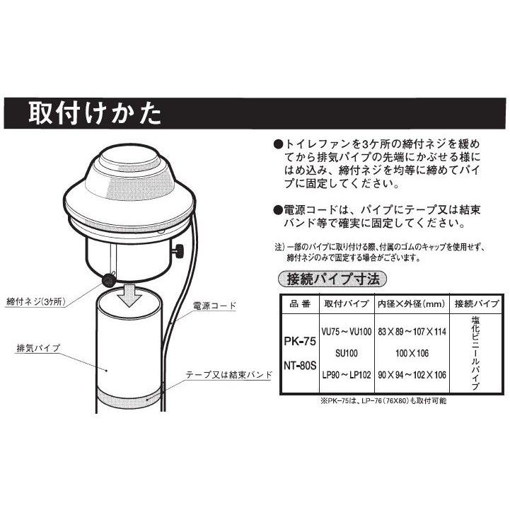 日本電興 トイレファン 換気扇 先端形 Nt 80s トイレ 換気 排気ファン Nt 80s S S Net 通販 Yahoo ショッピング