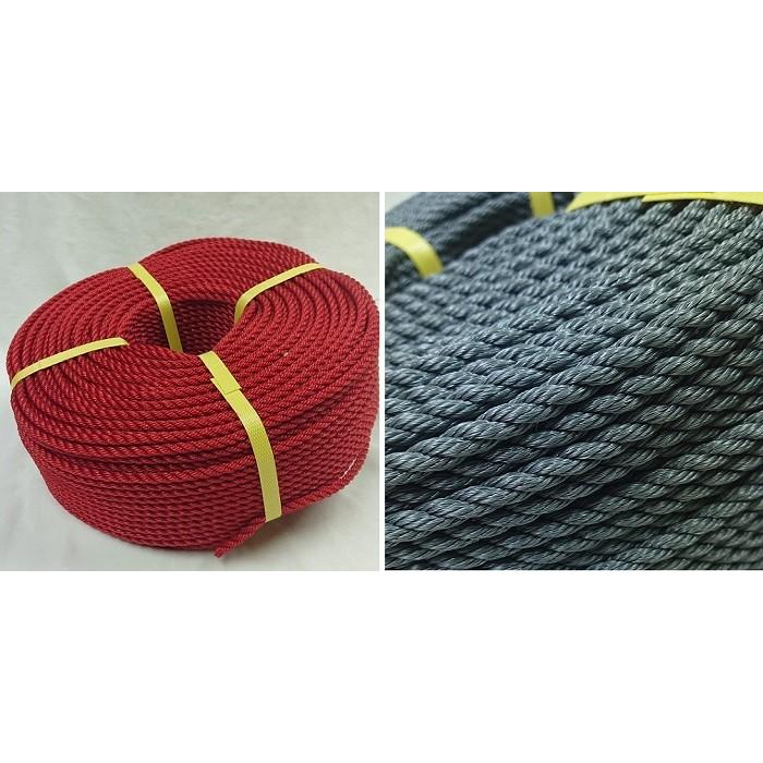 ロープ ポリエチレンロープ 4mm×200m 5色 ポリロープ PEロープ 生川