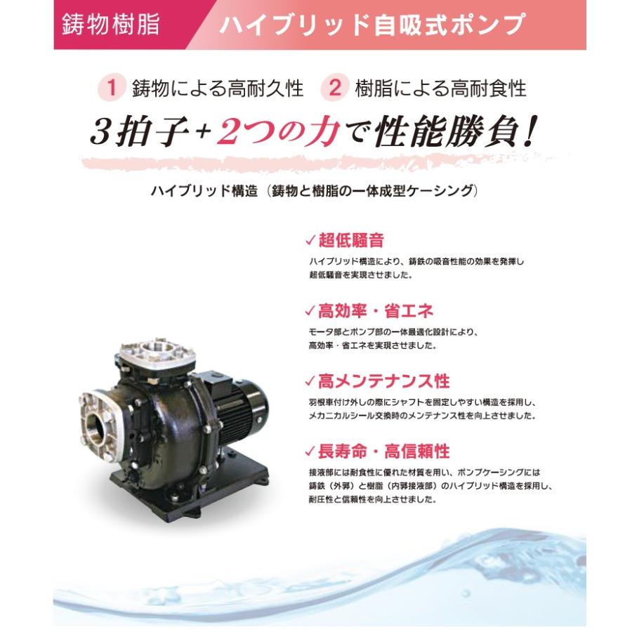 三相電機 自吸式ポンプ 循環ポンプ 80PSPZ-55033B 60HZ 5.5kw 200V