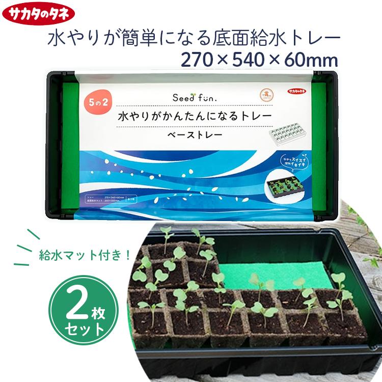 サカタのタネ 育苗トレー 育苗ポット用 底面給水トレー 2枚入り