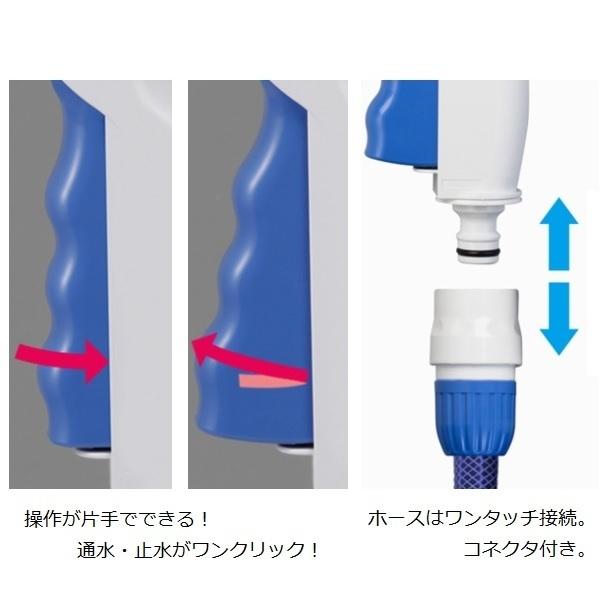 散水ノズル ノズルシックスNW ワンクリック通水/止水 ワンタッチ接続