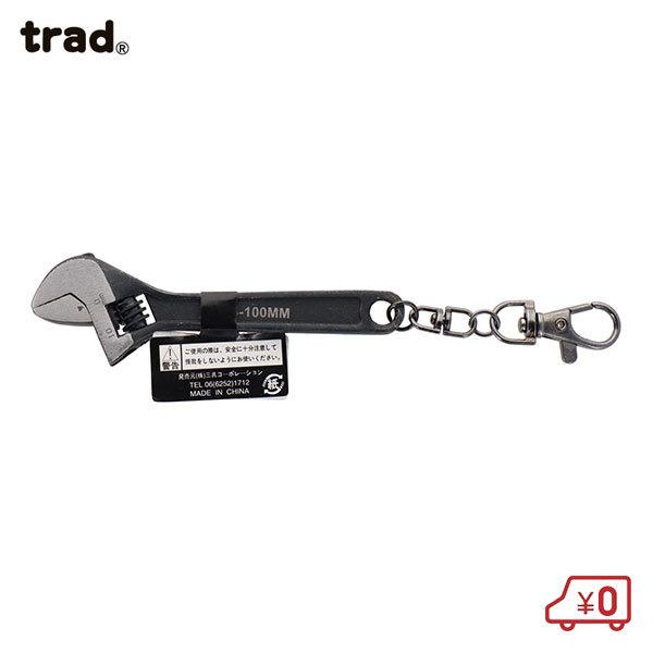 trad ミニモンキーレンチ 呼寸:100mm 最大口開:約15mm 重量:65g trad ミニモンキーレンチ 呼寸:100mm 最大口開:約15mm 重量:65g