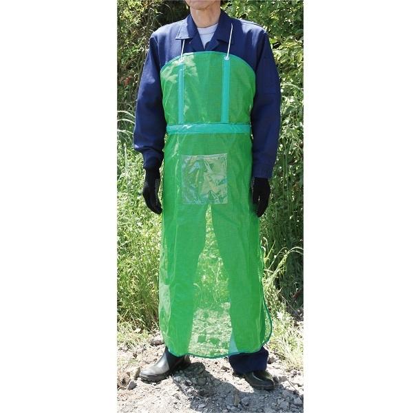 sita 草刈り用エプロン 刈払作業用 メッシュエプロン ポケット付