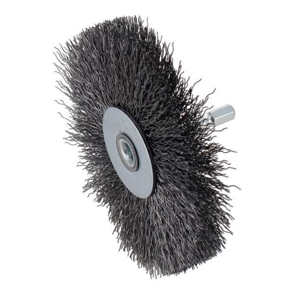 H&H 六角軸 ワイヤーブラシ 銅線 100mm BWW-100 ホイールブラシ ホイル