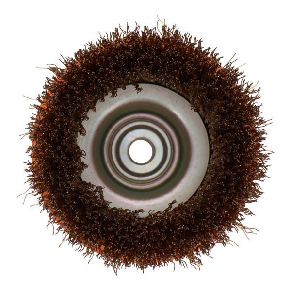 建工快速 カップワイヤーブラシ 75mm 鋼線メッキ スカート付 KCB75KS