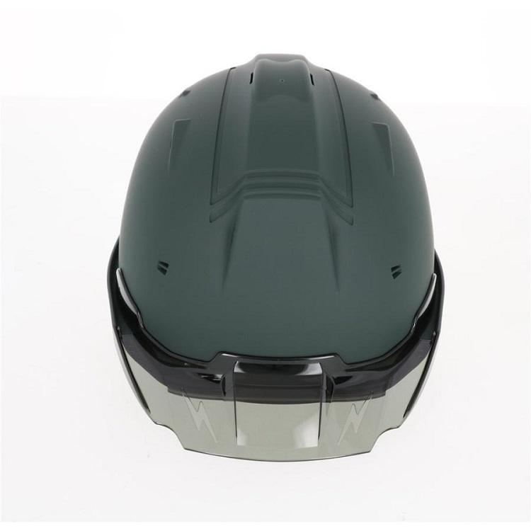 進和化学 工事用ヘルメット 艶消しグリーン 作業用ヘルメット
