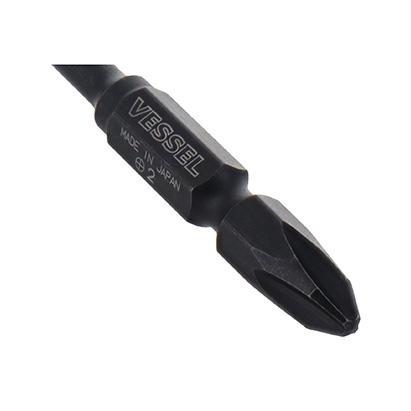 MIPビット2.5 2.0 1.5mm3本付きVessel 電動ドライバー ベッセル 黒艦ビット 極 5本組 アソート 強力マグネッット付 KW5P-A