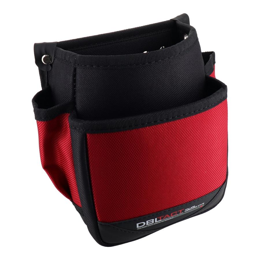 DBLTACT 腰袋 2段腰袋 工具差し 工具袋 DT-02S-RE 電工袋 釘袋 大工