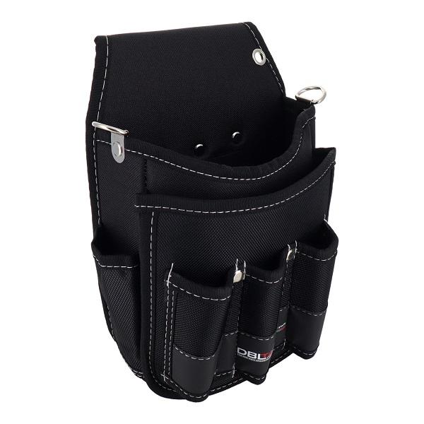 DBLTACT 腰袋 2段 釘袋 工具差し DT-21BK 電工腰袋 ツールケース