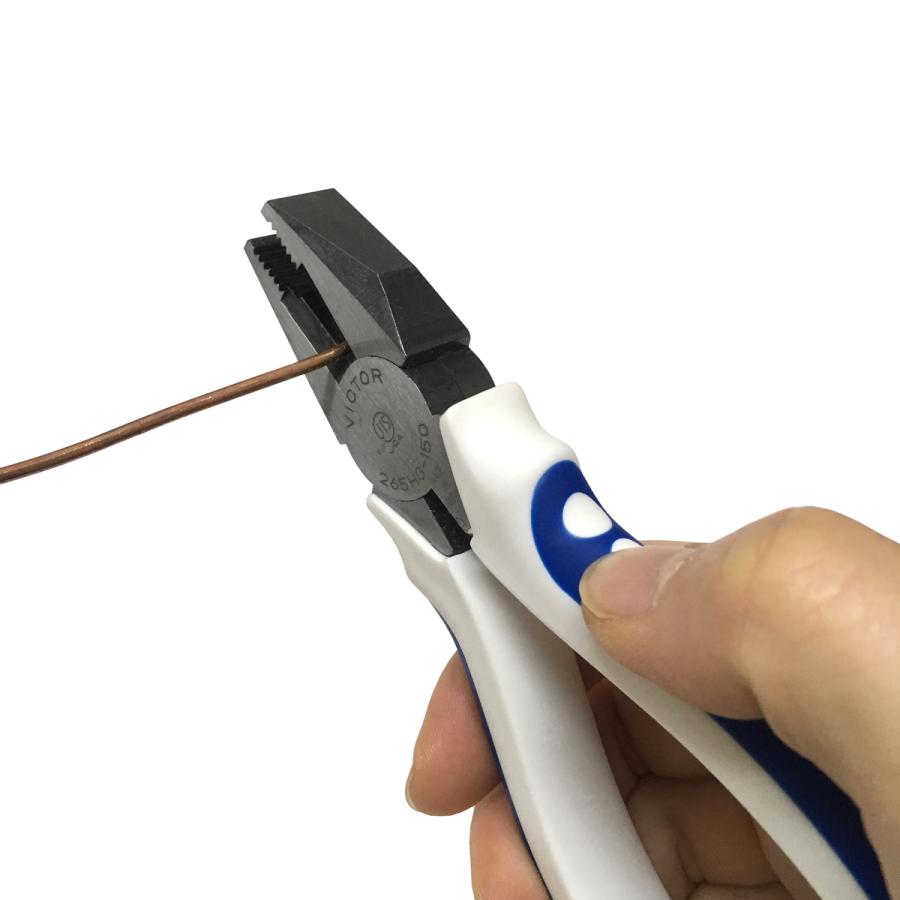 三共コーポレーション ビクター ペンチ 265HG-175 切断能力:軟鉄線3mm 銅線3.5mm VVF線1.6×3芯 2.0×3芯 日本製 ...