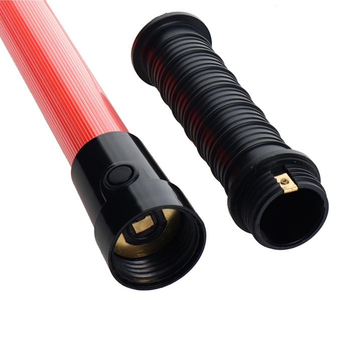 trad 誘導灯 電池 誘導棒 警棒 点滅 LED指示バトン 赤色 43cm TLY-S