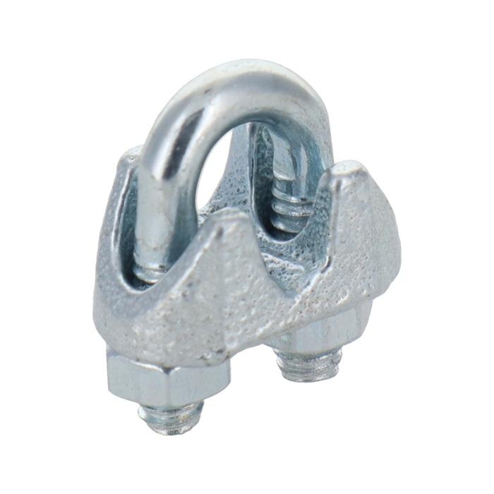 ワイヤークリップ 3mm 10個入り ワイヤーロープ 固定金具 ワイヤクリップ ロープクリップ Uボルトクリップ ビニールハウス部材 : S ...