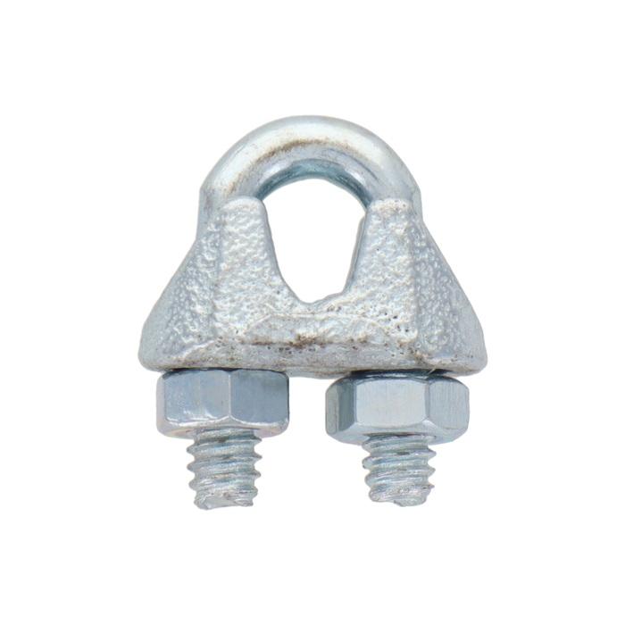 ワイヤークリップ 3mm 10個入り ワイヤーロープ 固定金具 ワイヤクリップ ロープクリップ Uボルトクリップ ビニールハウス部材 : S ...