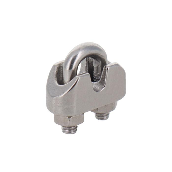 ステンレス ワイヤークリップ 3mm 10個入り ワイヤーロープ 固定金具 ワイヤクリップ ロープクリップ Uボルトクリップ ビニールハウス ...