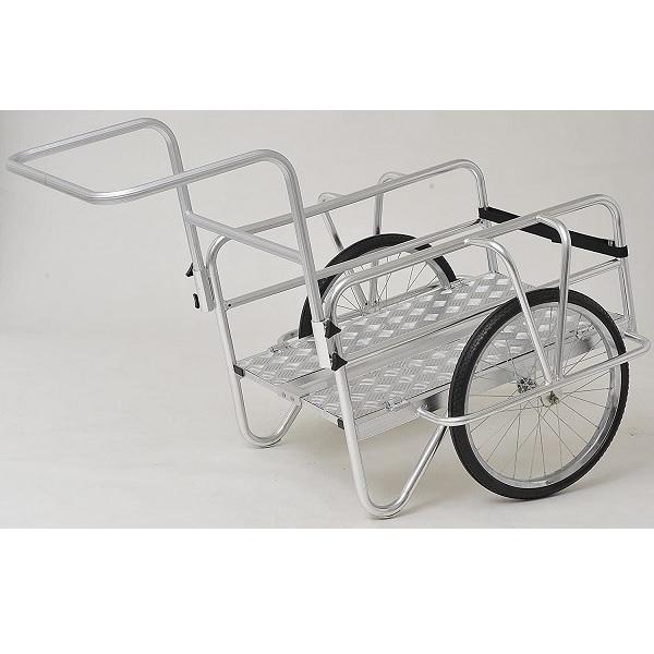 折りたたみ アルミリヤカー ノーパンクタイヤ 折畳み 耐荷重80kg